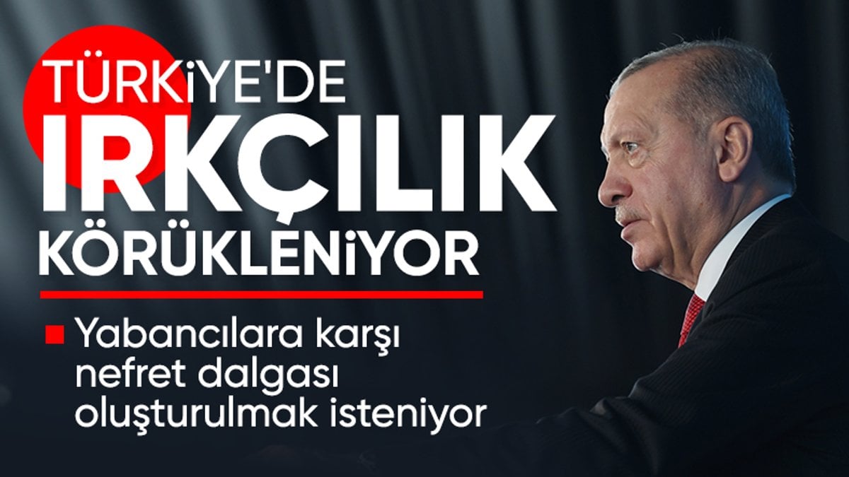 Cumhurbaşkanı Erdoğan: Irkçılık adı altında “Türkiye” düşmanlığı yapılıyor