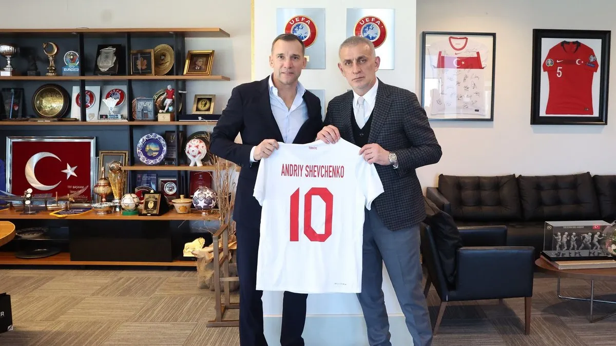 Andriy Shevchenko, Hacıosmanoğlu’nu ziyaret etti