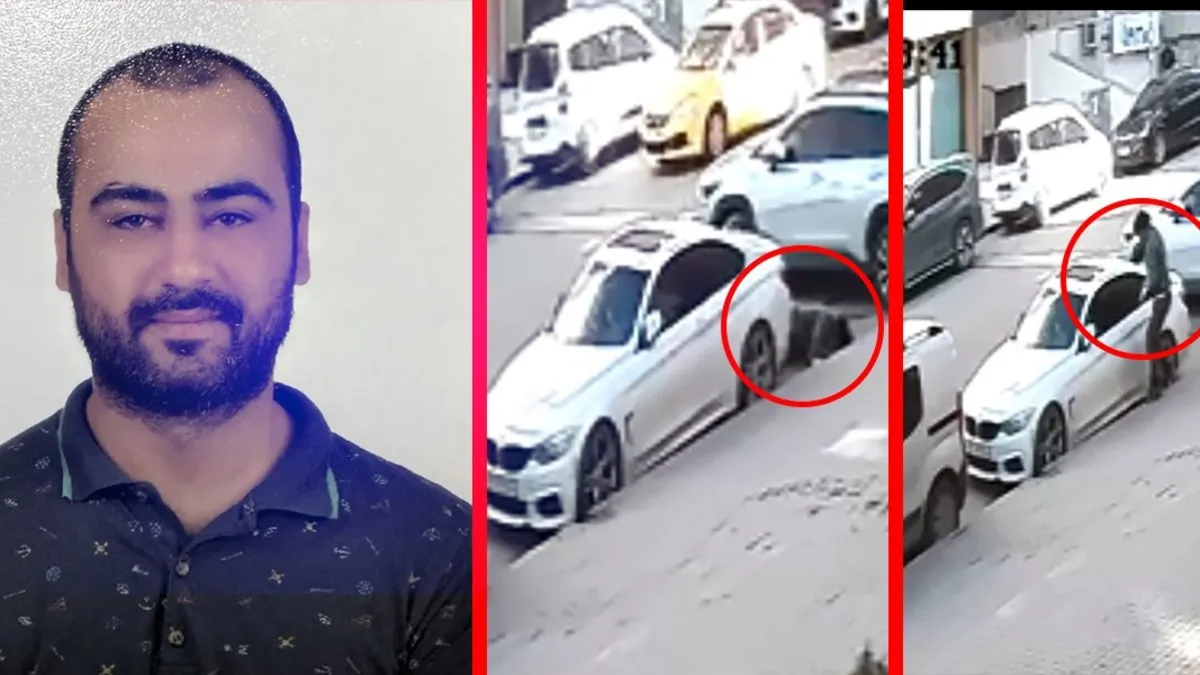 Otomobilinden indikten sonra bir anda fenalaştı! O anlar kamerada…