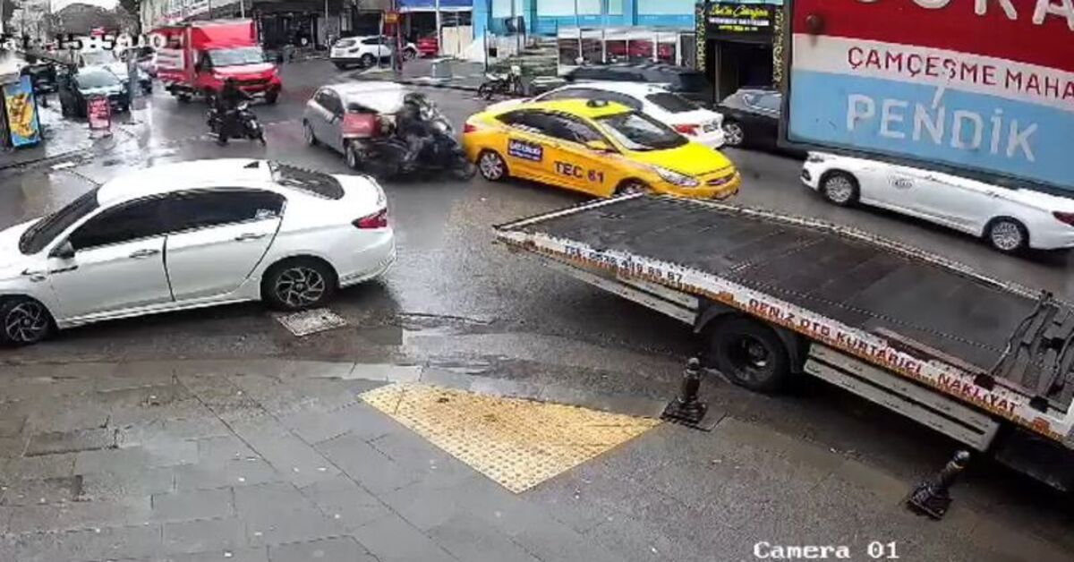 Pendik’te trafik tartışmasında kuryeye çarpan şüpheli tutuklandı