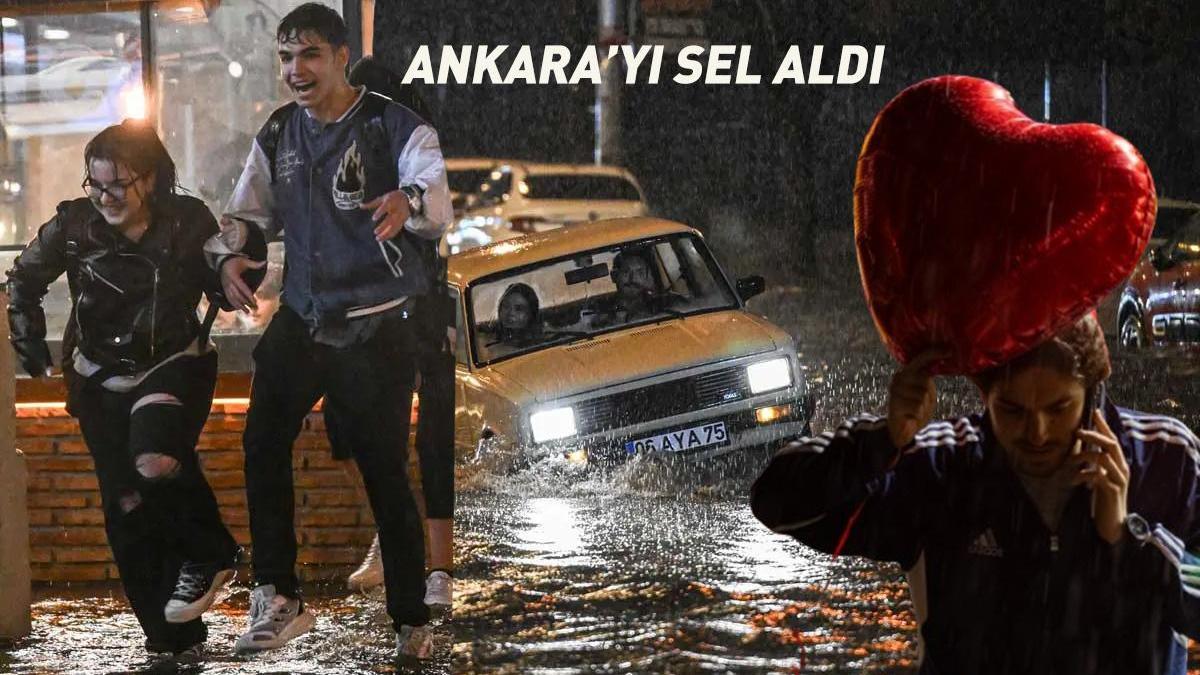 Ankara’yı sel aldı! Sokak ve caddeler göle döndü, Valilik uyardı